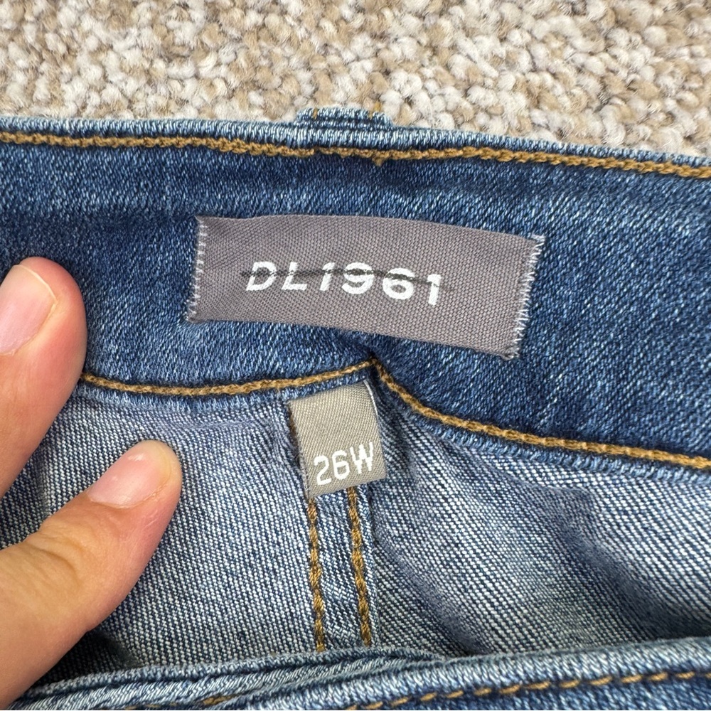 DL1961 Karlie Boyfriends Denim Shorts Women’s Size 26 W Blue Stretch - Picture 11 of 15